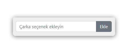 1. Seçenekleri Girin